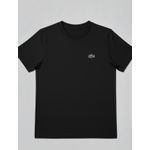 Camiseta Lacoste Estampada nas Costas - Preto