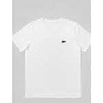 Camiseta Lacoste Estampada nas Costas - Branca 
