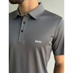 GOLA POLO HUGO BOSS POLIAMIDA - CINZA