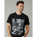 Camiseta Lacoste Estampada - Preta