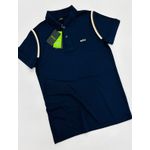 GOLA POLO BOSS DIFERENCIADA NA MANGA - MARINHO
