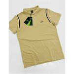 GOLA POLO BOSS DIFERENCIADA NA MANGA - BEGE