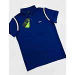 GOLA POLO BOSS DIFERENCIADA NA MANGA - AZUL ROYAL