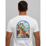 Camiseta Casa Blanca - Branca Com Gatinho - Chinesa 