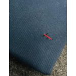 Camisa Social Linho Manga Curta Aramis - Azul Escuro 