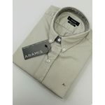 Camisa Social Linho Manga Curta Aramis - Cinza