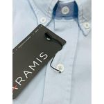 Camisa Social Tinturada Manga Curta Aramis - Azul Claro