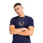 Camiseta Fred Perry - Marinho - Emborrachada - Egípcia