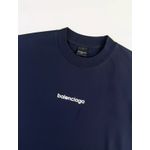 Camiseta Balenciaga Oversized - Marinho - Malhão 