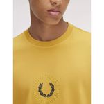 Camiseta Fred Perry - Amarelo - Bordada - Egípcia