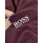 Gola polo poliamida chinês Hugo Boss - Vinho 