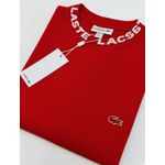 Camiseta Lacoste Gola Diferenciada - Vermelha - Egípcia