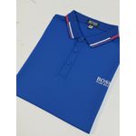 Gola polo poliamida chinês Hugo Boss - Azul