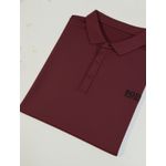 Gola polo poliamida chinês Hugo Boss - Vinho 