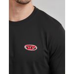 Camiseta Diesel Bordada- Preto