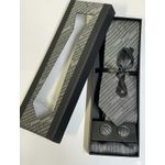 Caixa com Gravata - Cinza 