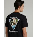 Camiseta Casa Blanca Tenis Club Preta - Chinesa