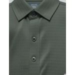 Gola polo poliamida chinês 3 Botões - Cinza Esverdeado 