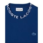 Camiseta Lacoste Gola Diferenciada - Azul - Egípcia