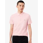 Polo Regular Fit em Piqué Stretch Importada - Rosa Claro