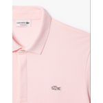 Polo Regular Fit em Piqué Stretch Importada - Rosa Claro