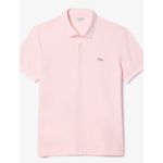 Polo Regular Fit em Piqué Stretch Importada - Rosa Claro