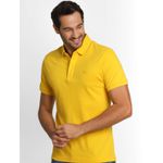 Polo Regular Fit Paris em Piqué Stretch Importada - AMARELA