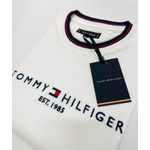 Camiseta Tommy Hilfiger Gola Diferenciada - Vermelha - Egípcia 