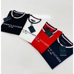 Camiseta Tommy Hilfiger Gola Diferenciada - Vermelha - Egípcia 