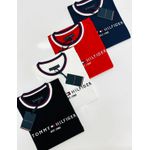 Camiseta Tommy Hilfiger Gola Diferenciada - Vermelha - Egípcia 