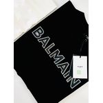 CAMISETA BALMAIN ESCRITA EMBORRACHADA MALHA CHINESA 