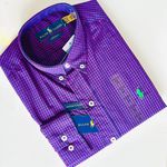 Camisa Social Ralph Lauren - Fio Tinto Micro Xadrez 
