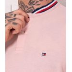 Camiseta Tommy Hilfiger - Gola Retilinea Tricolor 