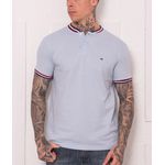 Camiseta Tommy Hilfiger - Gola Retilinea Tricolor 