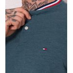 Camiseta Tommy Hilfiger - Gola Retilinea Tricolor 