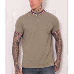 Camiseta Tommy Hilfiger - Gola Retilinea Tricolor 