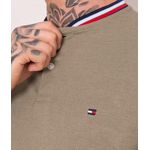 Camiseta Tommy Hilfiger - Gola Retilinea Tricolor 