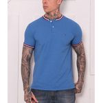 Camiseta Tommy Hilfiger - Gola Retilinea Tricolor 