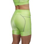 Short de Corrida Feminino Compressão Sprint Race Verde Com Bolso