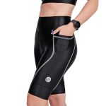 Bermuda de Corrida Feminina Compressão Sprint Race Preto Com Bolso 