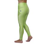Calça de Compressão para Corrida Sprint Race Feminina Verde Lisa Com Bolso 