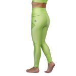Calça de Compressão para Corrida Sprint Race Feminina Verde Lisa Com Bolso 