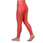 Calça de Compressão para Corrida Sprint Race Feminina Coral Lisa Com Bolso 
