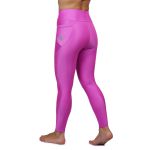 Calça de Compressão para Corrida Sprint Race Feminina Rosa Lisa Com Bolso