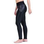 Calça de Compressão para Corrida Sprint Race Feminina Preta Lisa Com Bolso 