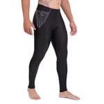 Calça de Compressão para Corrida Sprint Race Masculina Preta Com Bolso