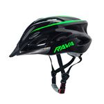 Capacete Mtb Rava Space Iii Preto / Verde 