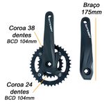 Pedivela Absolute Wild 175mm 38/24 Preto