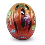 Capacete Infantil Kid Zamo Jurassic Vermelho-Laranja 