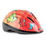 Capacete Infantil Kid Zamo Jurassic Vermelho-Laranja 
